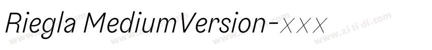Riegla MediumVersion字体转换